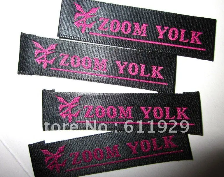 

Customized clothing satin labels/trademark/brand/clothing woven&printed labels/garment collar tag Free Shipping 1000 pcs a ,lot