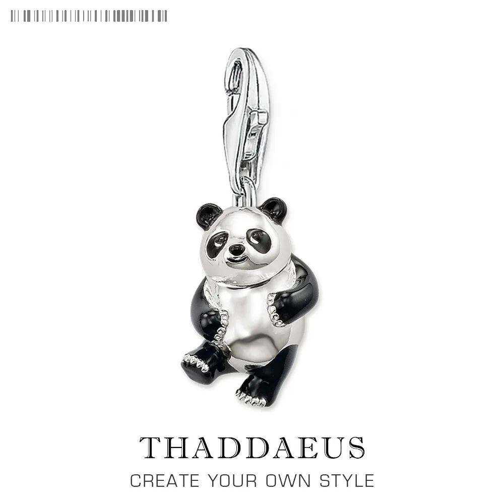 

Dancing Panda Charms Pendant Black and White Color Charm Fit Europe Bracelet Necklace 2019 Fashion Jewelry