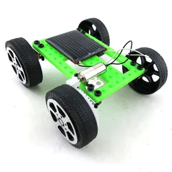 Construcción de un coche de energía Solar para niños, 1 unidad, Educación Temprana, bricolaje, experimento científico, rompecabezas, bloques de construcción, ensamblado, juguete, herramienta de enseñanza de Física