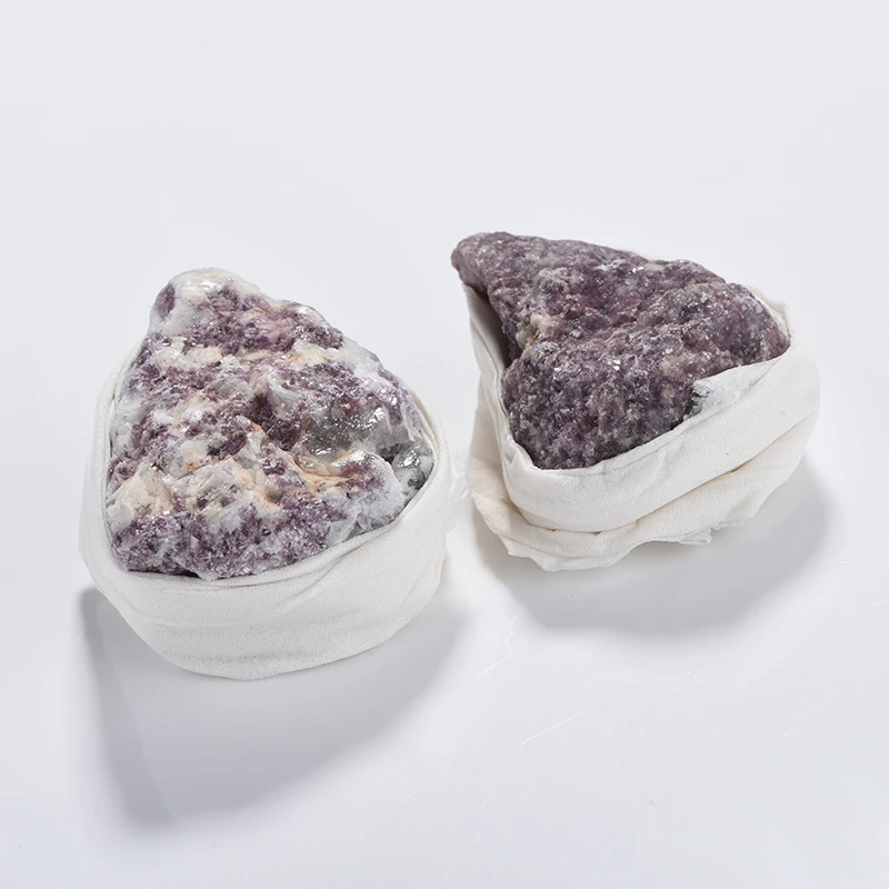 New Arrive 800-1050g Lithium Mica Material Mineral Stone Gray Purple Color Crystal Rough Stone Crafts Gift For Collection