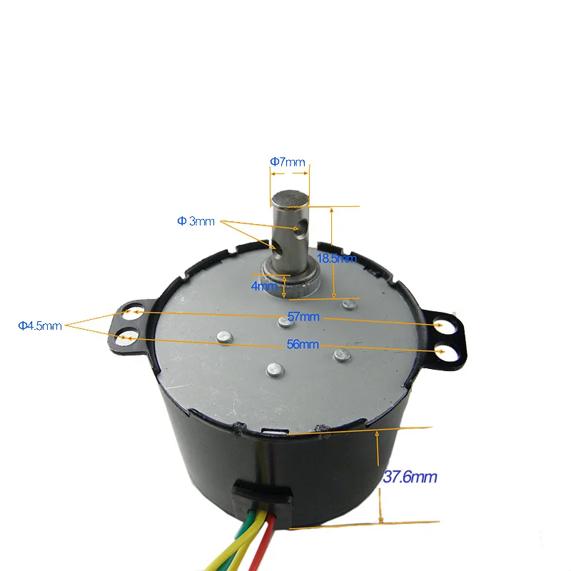 CHANCS Synchronous Synchron Geared Motor 50KTYZ AC 220V 2.5RPM Low Speed Micro Permanent Magnet Motor