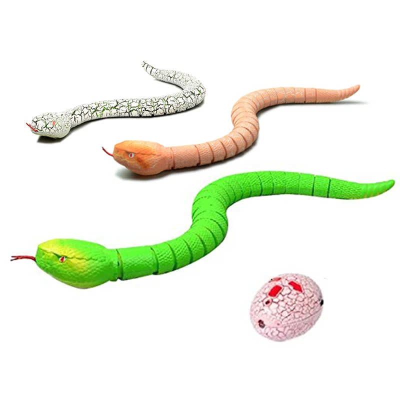 Novelty RC Snake with Toy Snake Bracelet Gift Terrifying Plastic Infrared Funny Remote Control Rattlesnake Mischief For Tricky