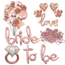 1Set Bride to Be Confetti Balloon Bridesmaid Wedding Tribe Bride Bridal Shower Hen Night Bachelorette Party Decorations Supplies