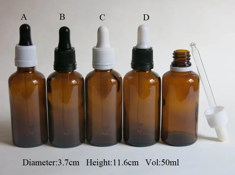 

wholesale 100pcs 50ml Glass dropper bottle, clear e liquid glass bottle with dropper ,50 ml flint glass bottle with pipette