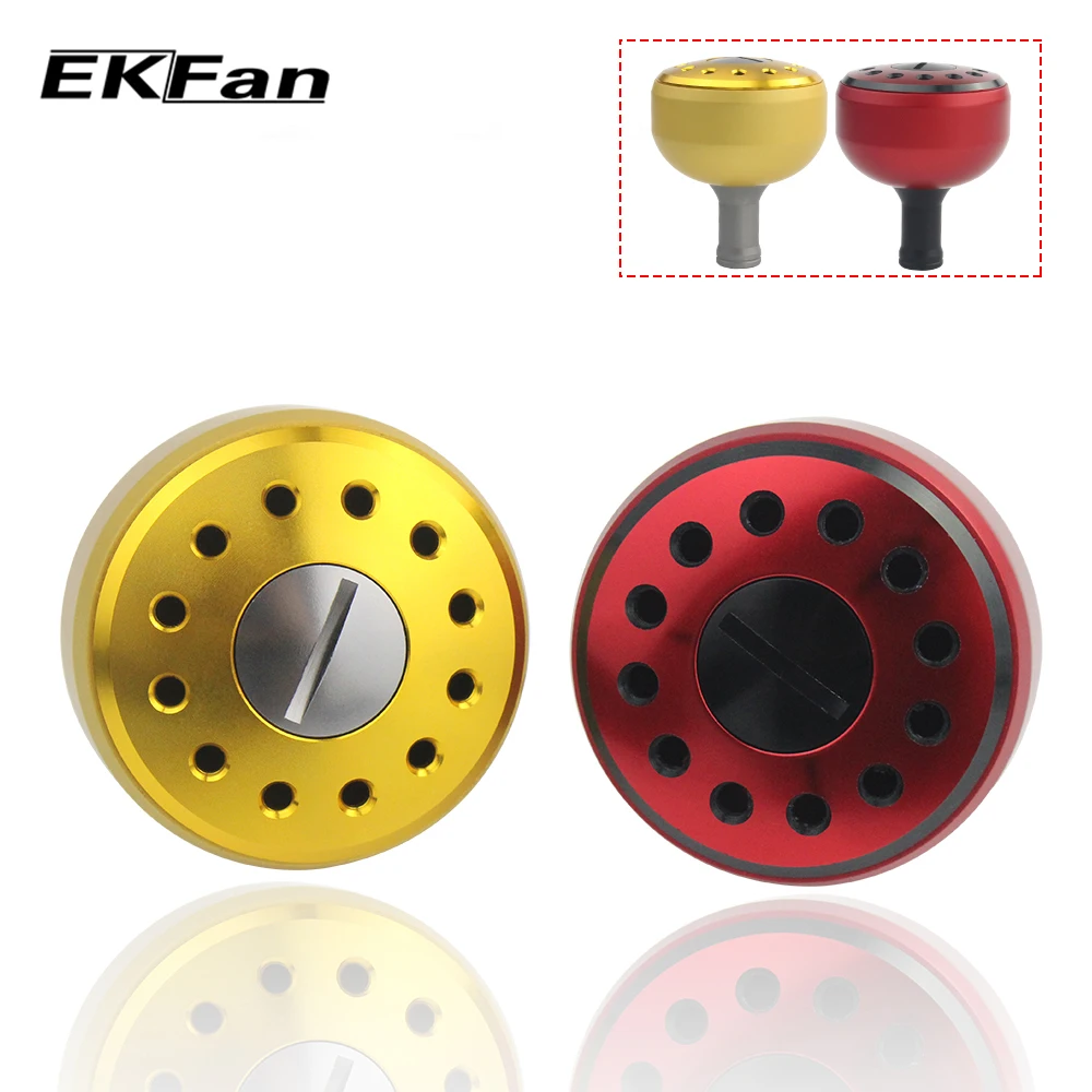 EKFan 1pc 32mm/35mm/38mm Alloy Aluminum Fishing Handle Knob For Bait Casting Spinning Reel Handle parts