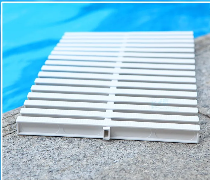 Griglia di scarico dell'acqua per piscina Griglia di troppopieno Strumenti per la pulizia della piscina antiscivolo Accessori per attrezzature