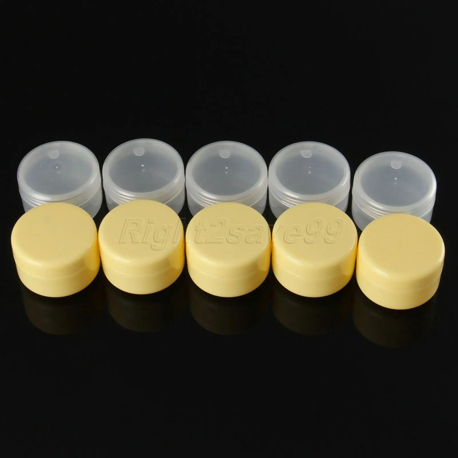 고품질 20ml PP 크림 용기 상자 20g 빈 플라스틱 화장품 용기, 작은 샘플 메이크업 하위 스크류 캡 병입