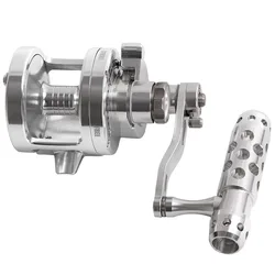 SALTWATER TWO SPEED JIGGING DEEP SEA BOAT TROLLING BIG GAME CONVENTIONAL FISHING REEL CNC MACHINED LEVER DRAG 44LB/20KG
