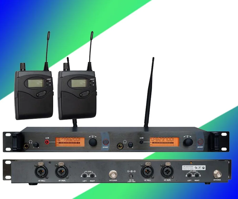 In Ear Monitor Wireless System, Twin transmitter Monitoring Professional for Stage Performance SR2050 IEM