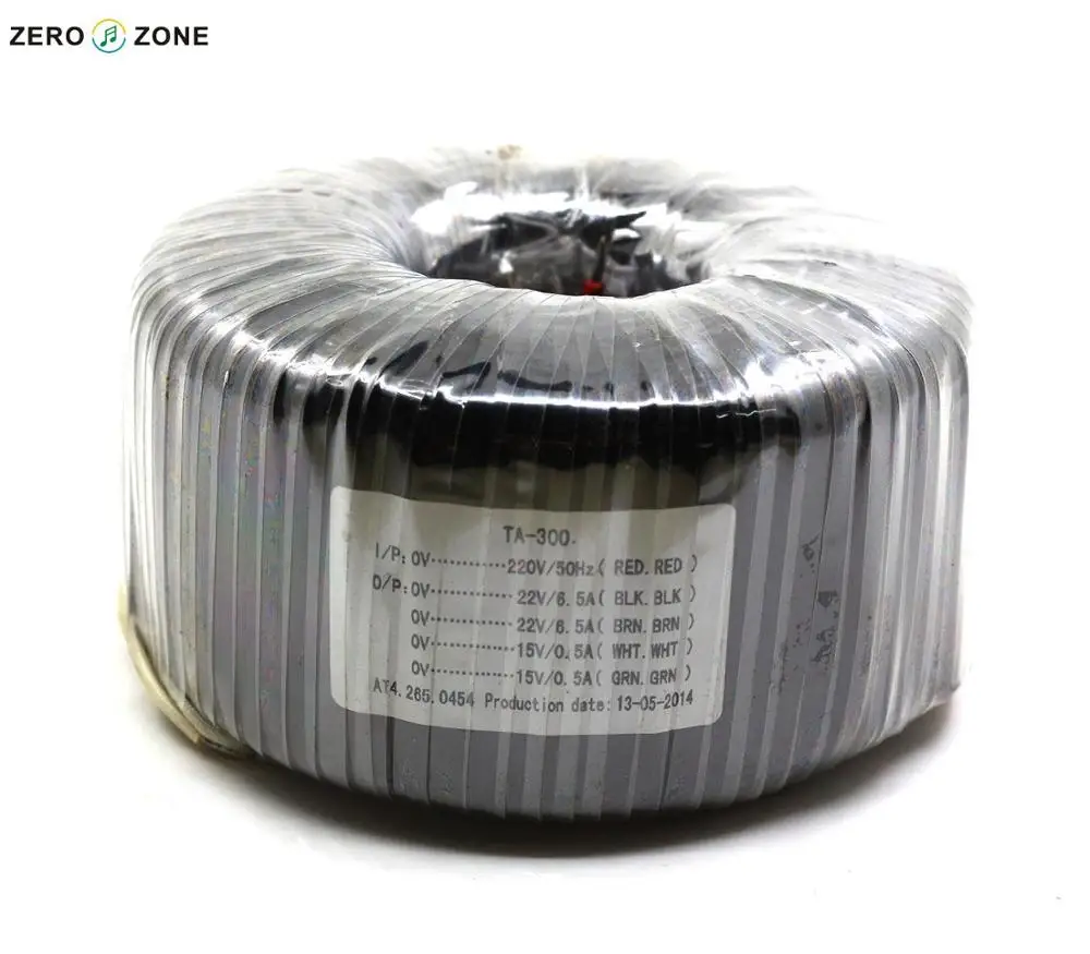 

ZEROZONE TA-300 300W Toroidal Transformer 300VA Dual 22V+ Dual 15V Power Supply Transformer