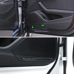 Car Carbon Fiber Speaker Stickers Door Panel Loudspeaker Cover Strips Trim For Audi A4 B9 A4L 2017 2018