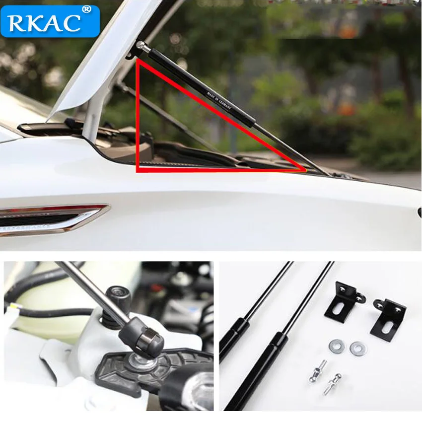 RKAC Car-styling Refit Bonnet Hood Gas Shock Lift Strut Bars Support Rod 2Pcs/Set For Ford Focus Focus4 MK4 2018