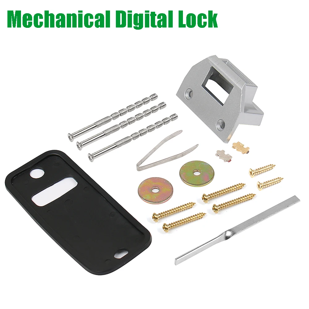 Mechanical Door Lock Keyless Deadbolt Digital Entry Door lock Zinc Alloy Wooden Door Gate Lock  Anti-Lock Anti-theft