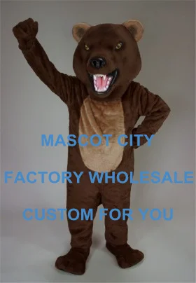 Forest Wild Animal Mascot Bearcat Mascot Costume Adult Size Cartoon Character Carnival Party Outfit Suit Fancy Dress SW853