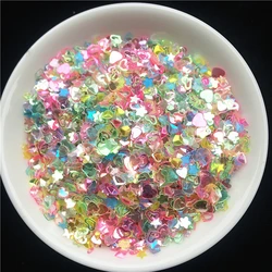 500g/Lot Star Heart Nail Glitter Sequins, High Quality Transparent Brilliant Glitters Paillettes for Girls Sequins for Crafts