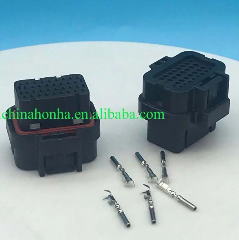 Free shipping 1/2/5/10 pcs/lots 34 Pin 4-1437290-1 Female Tyco AMP Auto Oil Gas Connector Automotive Socket 34 way connector