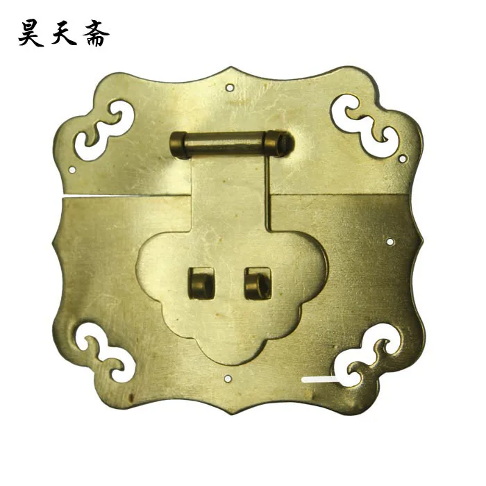 [Haotian vegetarian] Chinese antique copper fittings copper live copper box buckle clasp HTN-006