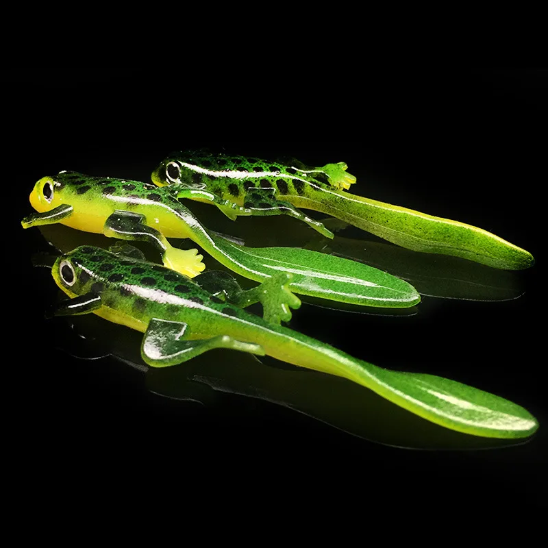 Fishing Simulation Giant Salamander Soft Lure Artificial Bait Lizard Silicon Baits 7.5cm/3g Lot 3 Pieces Sale