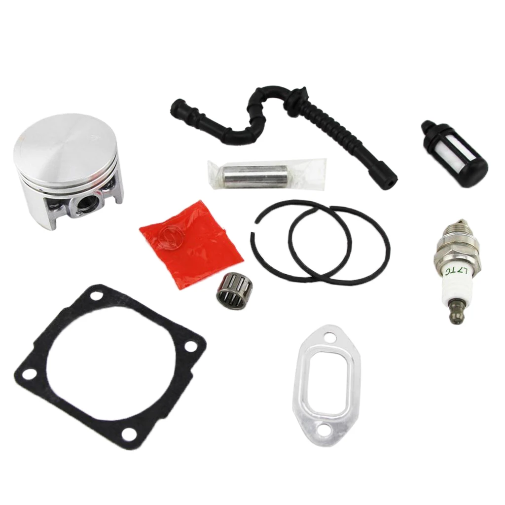 44mm Piston With Rings Fuel Line Filter For STIHL MS260 026 Chainsaw