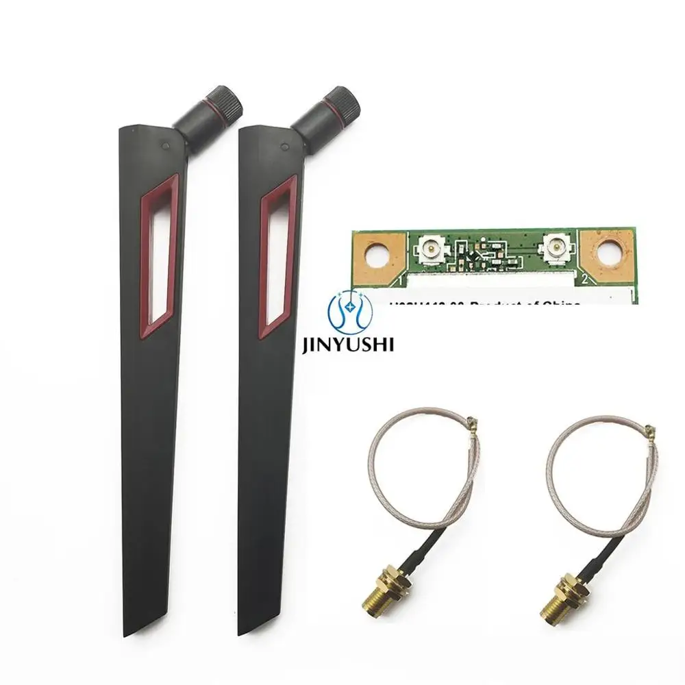 2pcs/set 2.4G/5Ghz Antenna AC88U high gain 12dbi with IPEX/MHF4 to SMA pigtail Signal wifi for Intel 7260 7265 8260 8265 9260