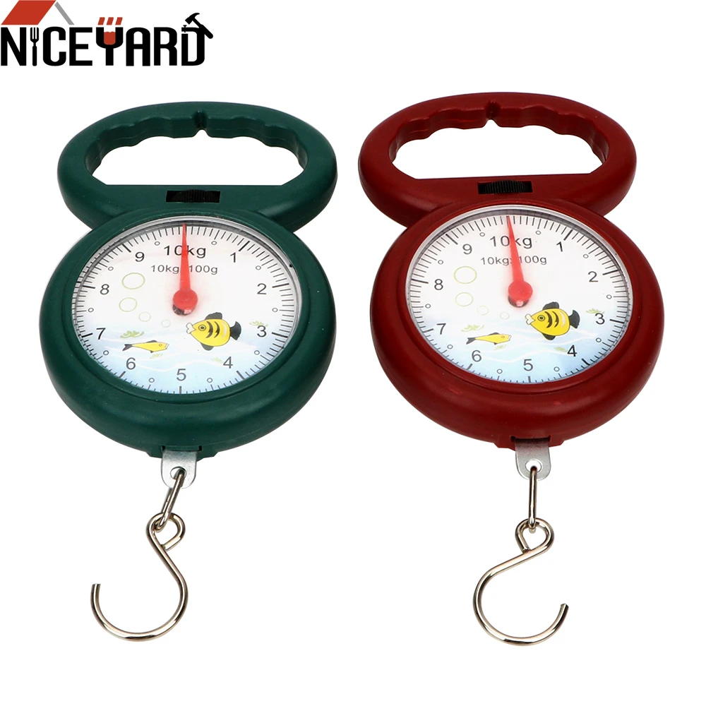NICEYARD المحمولة مؤشر صغير هوك الربيع التوازن ميزان معلق 10 كجم وزنها جداول للأمتعة جيب الصيد