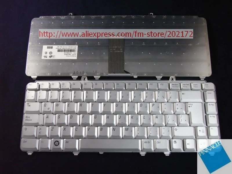 

Used Look Like New Silver Laptop Notebook Keyboard 0NK764 NSK-D901E 9J.N9382.01E For Dell Inspiron 1420 1520 XPS M1330 (Spain)