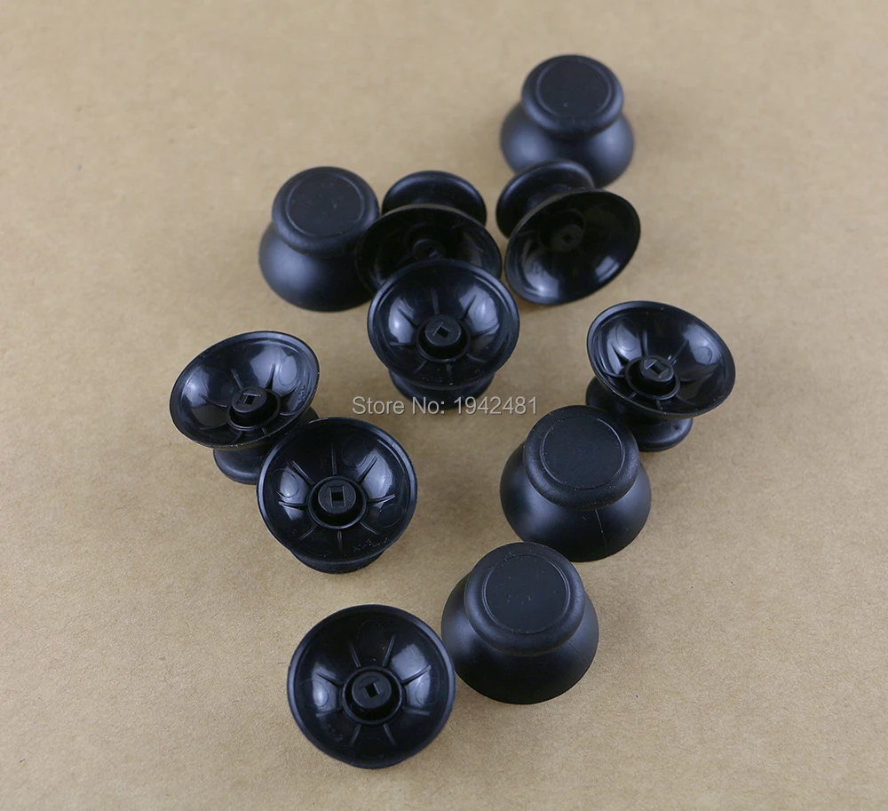 20PCS Small Hole Black 3D Analog Plastic Thumbstick Rocker Joystick Grip Cap Shell Caps For Wii U WiiU Pro Controller view 3