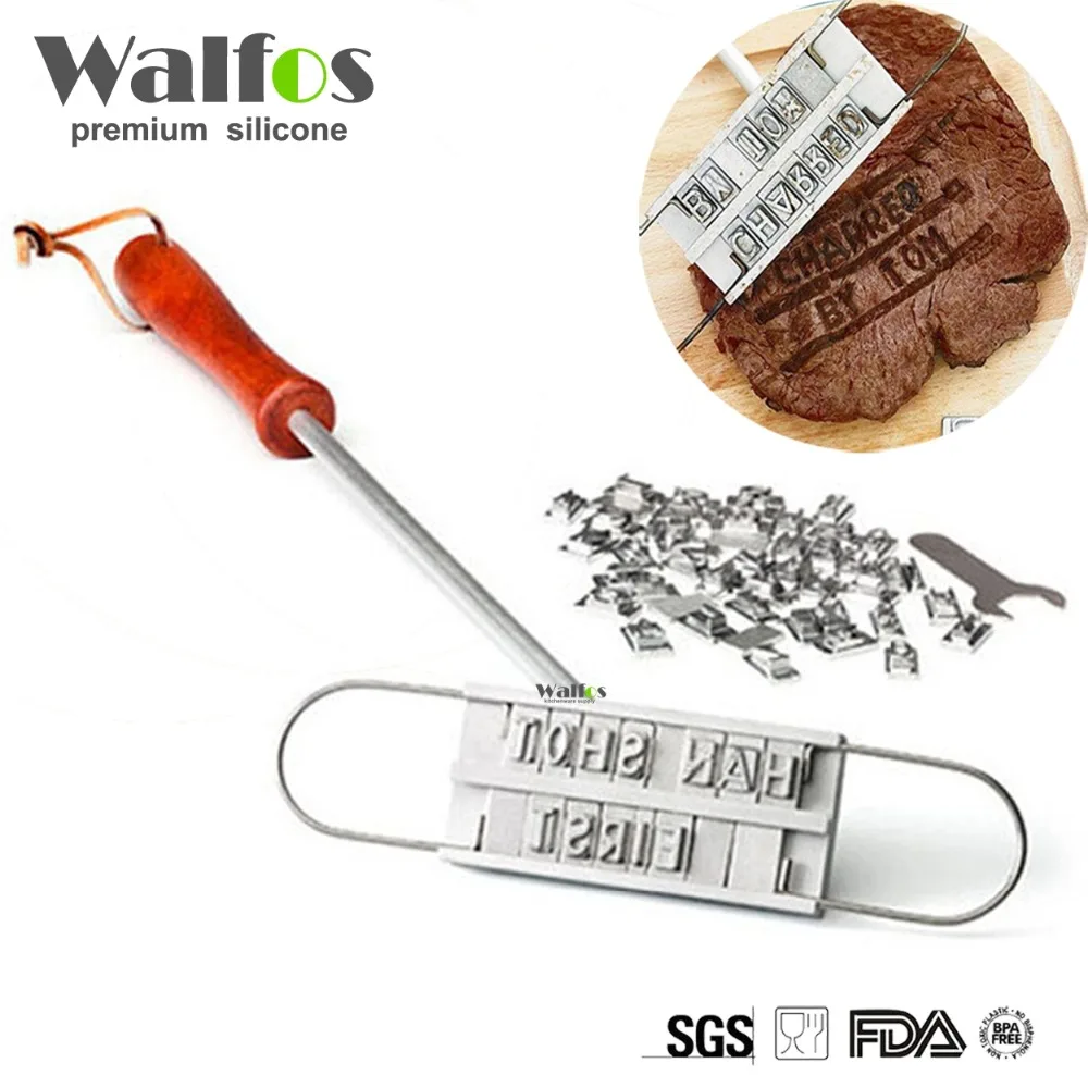 Personality Steak Meat Barbecue BBQ Meat Branding Iron With Changeable Letters BBQ Tool Changeable 55 Letters IC871734