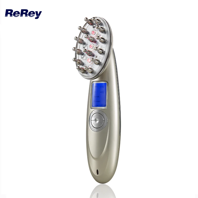 

Laser Come Anti Hair Loss Device Red Light Photon Therapy EMS Stimulation Hair Regrowth Laser Comb Scalp Vibration Massager