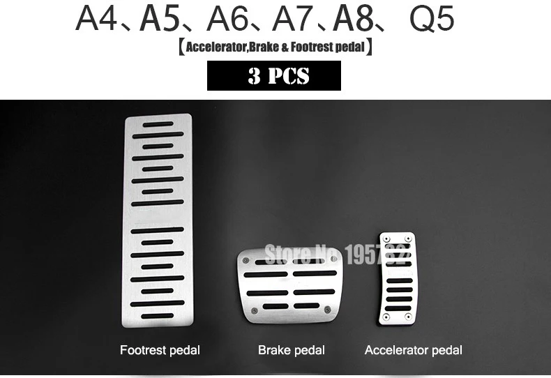 

Автомобильный оригинальный дизайн, аэрокосмический алюминий, автомобильный тормоз, акселератор, подножка, педали для Audi A4 A5 A7 A8 Q5 Q3 Q7 A3 A6 TT