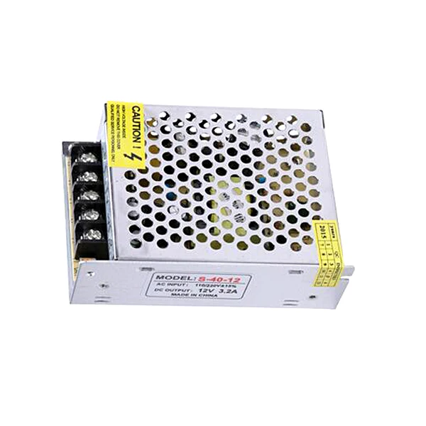 Switching Mode 40W 12V power supply DC12V led driver led power, Aluminum AC 110V 220V to 12V lighting transformer for led lights