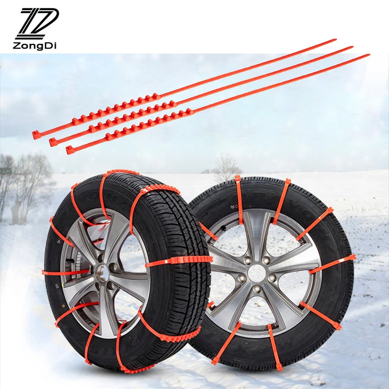 

10pcs Winter Anti Slip Snow Chains For Seat Leon Ibiza Renault Duster Megane 2 Logan Captur Clio Mazda 3 6 CX-5 Accessories