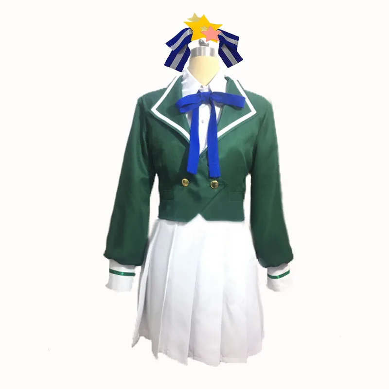 ZOMBIE LAND SAGA Hoshikawa Lily Cosplay Costume Lovely School Unifom Cosplay Dress Halloween Christmas Costume with socks