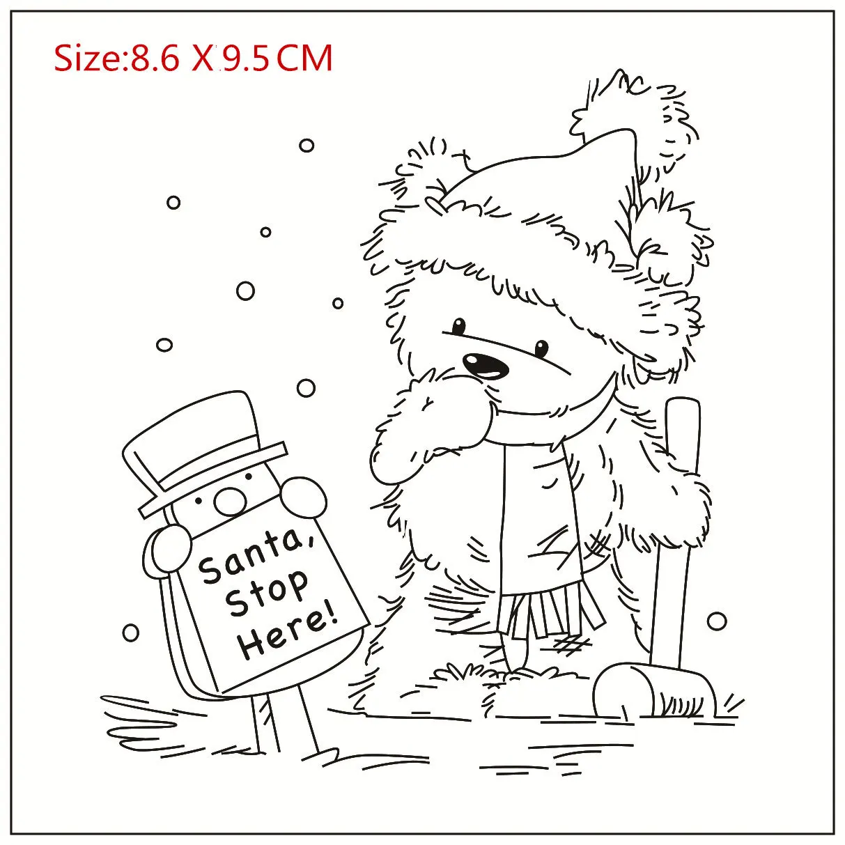 A Snowman Bear Stamp And Metal Die Scrapbooking Alphabet Stamp Embossing Craft Silicone Transparent StampstamponsLace Stationery