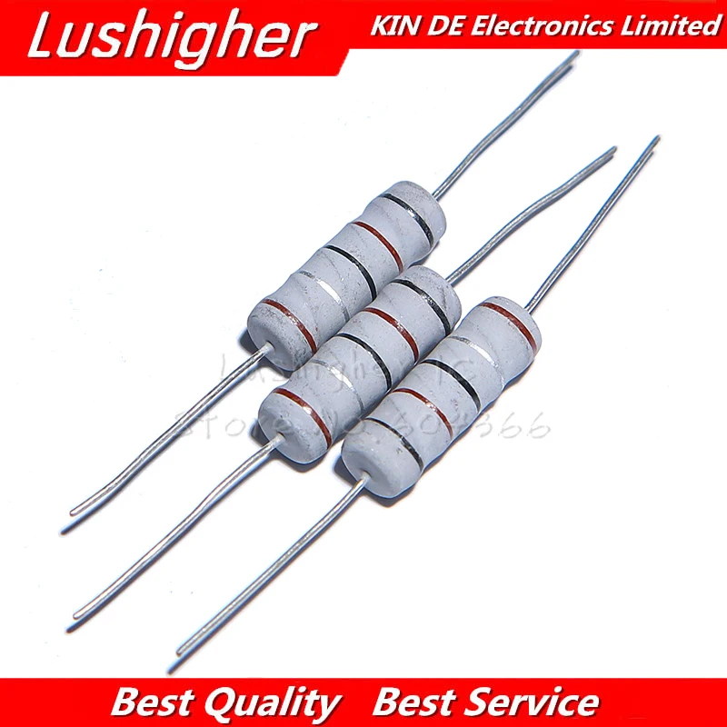 

10pcs 5W Carbon Film Resistor 5% 1R ~ 1M 2.2R 10R 22R 47R 51R 100R 150R 470R 1K 4.7K 10K 47K 1 2.2 10 22 47 51 100 150 470 Ohm