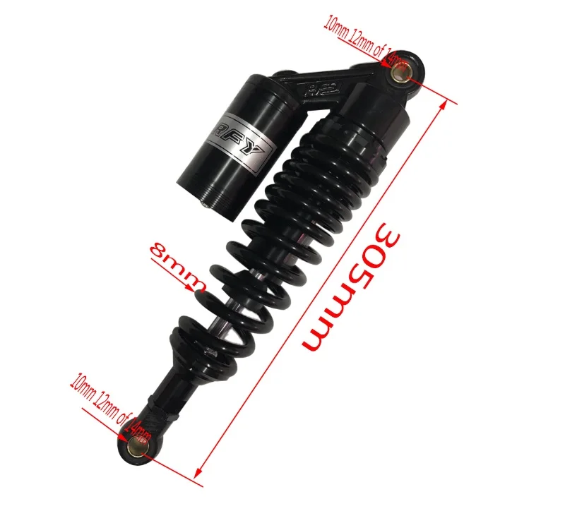 RFY 8MM SPRING 305MM/315MM/325MM AIR/NITROGEN MOTORCYCLE SHOCK ABSORBERS FOR  nv 750 CB650/SC NIGHTHAWK  KZ650 GS1100G