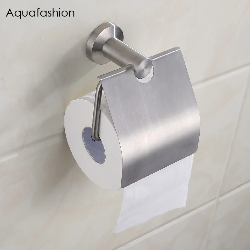 Stainless Steel Paper Holder Durable Roll-tissue Holders Concise Style Bathroom Washroom Toilet  Paper Holders