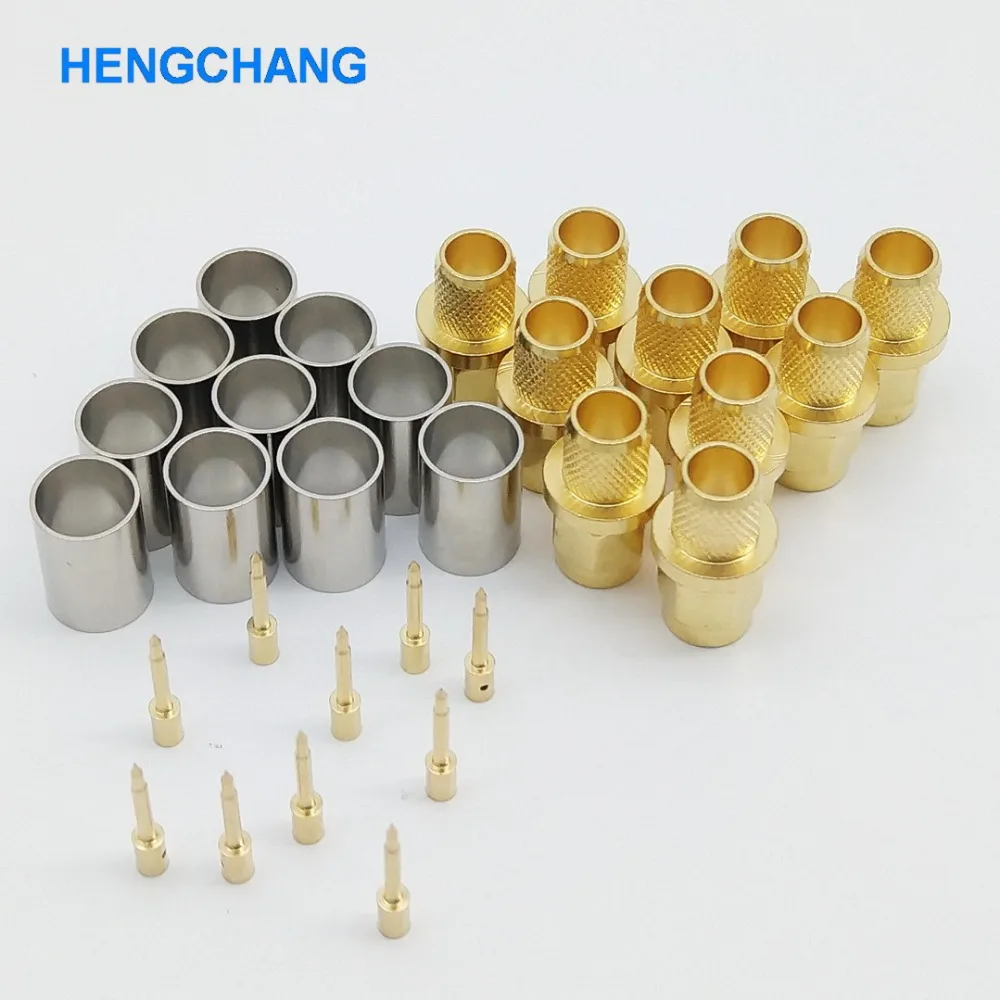 10pcs/lot SMA Male Connector 50-5 SMA Connector RF Coaxial Connector for 5D-FB SYWV50-5 LMR300 SYV50-5c Coaxial cable Connector