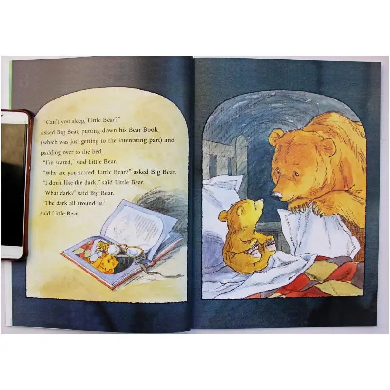 Livre de livres anglais original pour enfants, livre d'images éducatif, le petit ours ne peut pas dormir