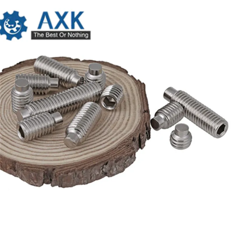 

GB79 304 Stainless Steel DIN915 M3 M4 M5 M6 M8 Male Terminal Set Bolt Grub Convex End Screw Inner Hexagonal Hex Socket Headless