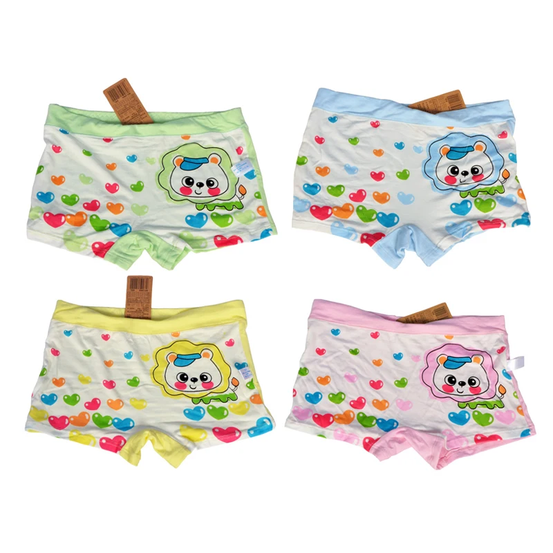 

8 Pieces / Pack Girls cartoon designs underwears children cotton short pants Kids panties