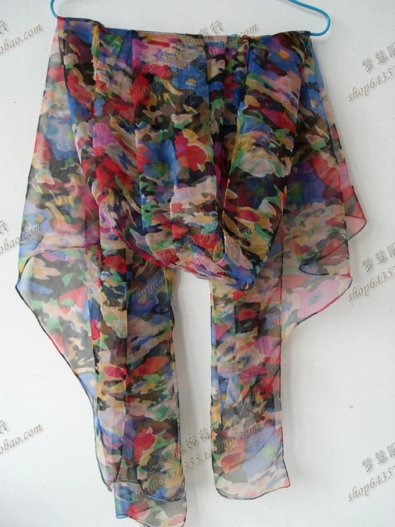 [BYSIFA] Colourful Silk Scarf Women Long Thin 100% Silk Long Scarf 170*105cm Elegant Oversized Size Brand Autumn Winter Scarves
