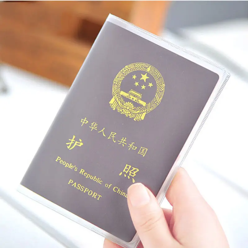 Transparent Waterproof Passport case Cover Document ID Card bank card Holder Case Travel passport bags storage bag