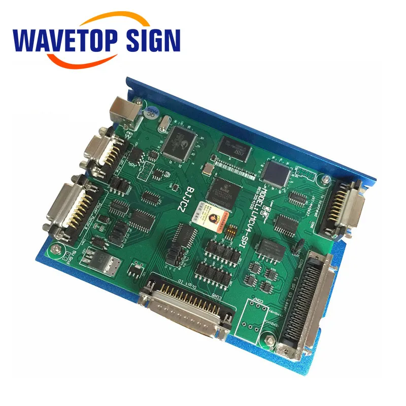 Placa de controle a laser WaveTopSign JCZ SPI SPI-B-V4 ou SPI-D-V4 + software EZCAD V2 para uso em módulo laser SPI G3/G4 Laser