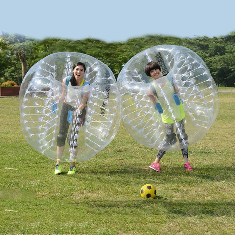 

Wholesale Free Shipping 1.0mm TPU Inflatable Zorb Ball 1.5m Bubble Soccer Ball Air Bumper Ball Bubble Football For Adults