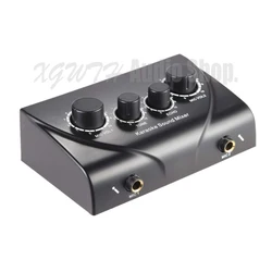 Mini Karaoke Mixer Audio Digitale del Suono di Eco Mixing Console di Sistema Per 2 Ingressi Microfonici Con Cavo, per la TV PC Smart Phone Amplificatore