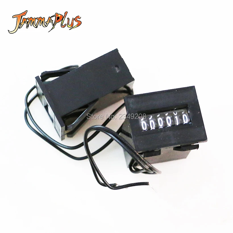 100PCS 6 digits Coin Counter Meter For Arcade Game Slot 12V Mechanical  Coin Acceptore Vending Machines Claw Crane