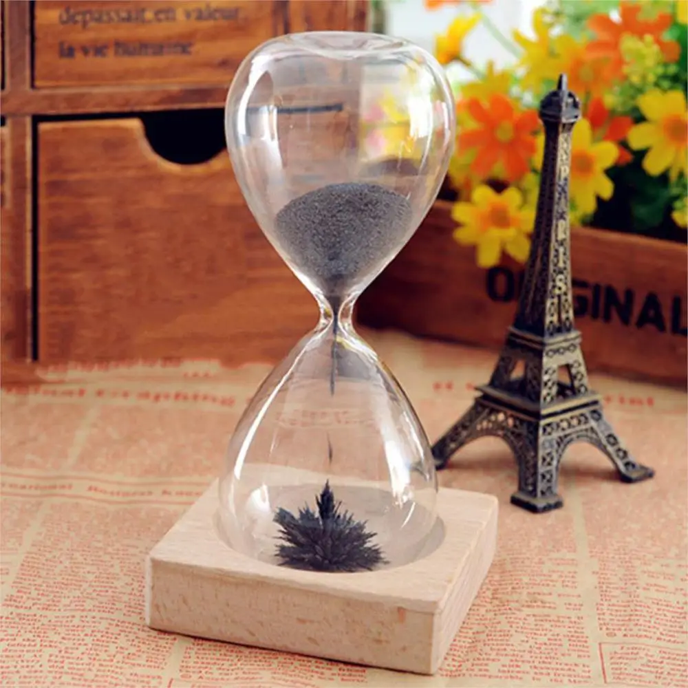 Creative Sandglass Sand Awaglass Hand-blown Timer Clock Magnet Magnetic Hourglass Ampulheta Crafts Sand Clock Hourglass Timer