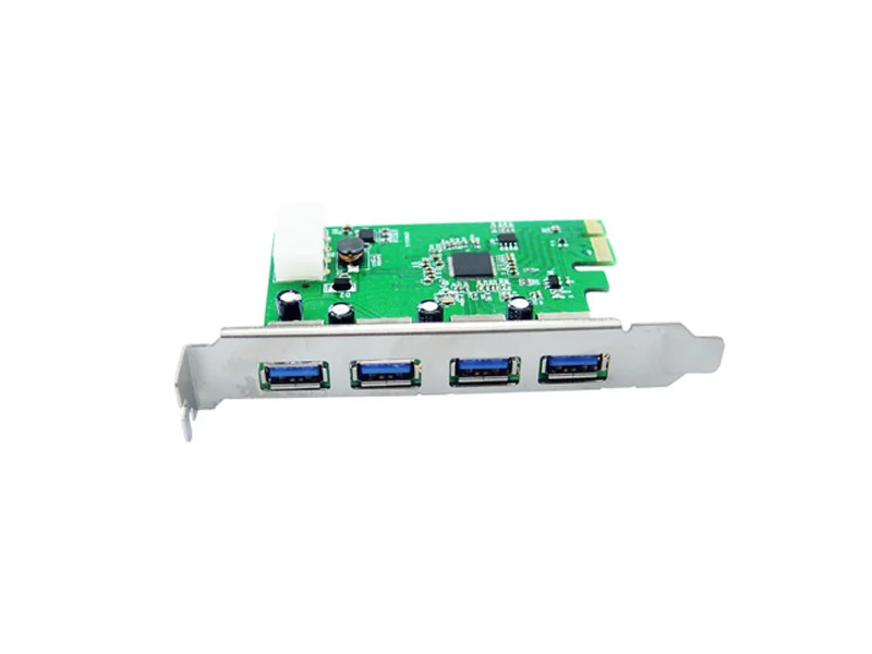 PCI Express untuk 4-Port USB3.0 Merubah Adaptor Kartu untuk Desktop Dukungan WIN MAC OS