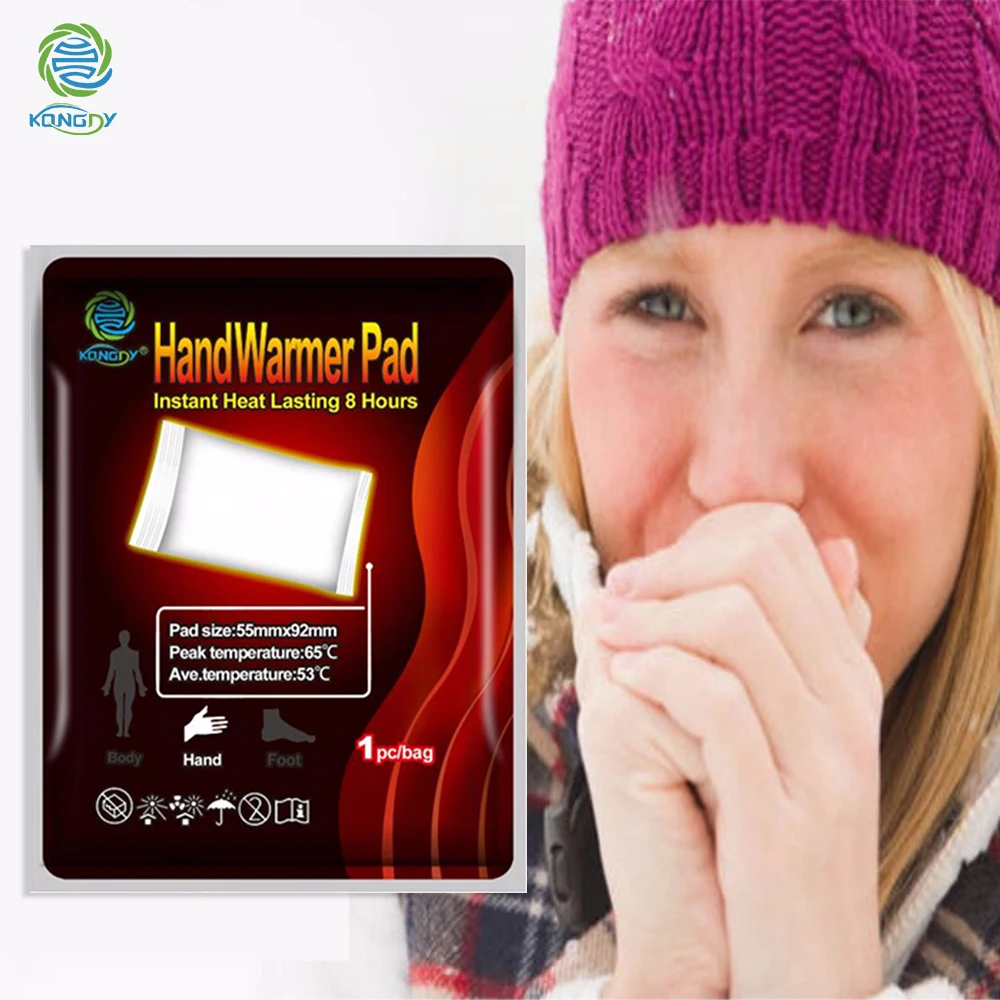 KONGDY 10 Pieces Hand Warmer Patch For Long Lasting Self-heating Stickers 55x92 mm Air-activated Heat Pad For Winter Use